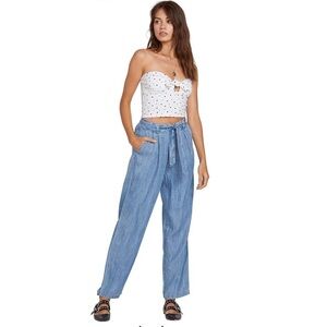 Volcom Sunday Strut Blue Pants Size Small NWT